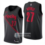 Camiseta Blazers Jusuf Nurkic Ciudad 2018-19 Negro