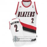 Camiseta Blazers Matthews Blanco