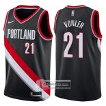 Camiseta Blazers Noah Vonleh Swingman Icon 2017-18 Negro