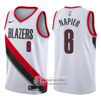 Camiseta Blazers Shabazz Napier Association 2017-18 Blanco