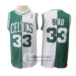 Camiseta Boston Celtics Larry Bird Retro Verde Blanco