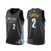 Camiseta Brooklyn Nets Blake Griffin Ciudad 2020-21 Negro