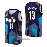 Camiseta Brooklyn Nets James Harden NO 13 Ciudad 2023-24 Negro