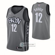 Camiseta Brooklyn Nets Joe Harris NO 12 Statement 2021 Gris
