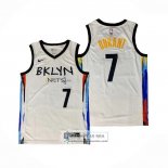 Camiseta Brooklyn Nets Kevin Durant Ciudad 2020-21 Blanco