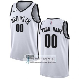 Camiseta Brooklyn Nets Personalizada 2017-18 Blanco