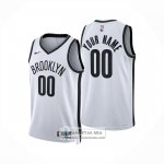 Camiseta Brooklyn Nets Personalizada Association 2024-25 Blanco