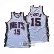 Camiseta Brooklyn Nets Vince Carter NO 15 Mitchell & Ness 2006-07 Blanco