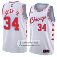 Camiseta Bulls Wendell Carter Jr Ciudad 2018 Blanco.