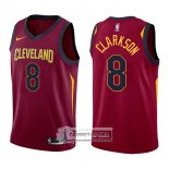 Camiseta Cavaliers Jordan Clarkson Icon 2017-18 Rojo