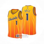Camiseta Charlotte Hornets LaMelo Ball NO 1 Ciudad 2025-26 Naranja
