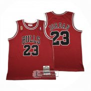 Camiseta Chicago Bulls Michael Jordan NO 23 Autentico 1995-96 Rojo