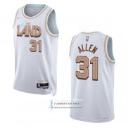 Camiseta Cleveland Cavaliers Jarrett Allen NO 31 Ciudad 2022-23 Blanco