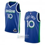 Camiseta Dallas Mavericks Dorian Finney-Smith NO 10 Ciudad 2022-23 Azul