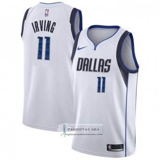 Camiseta Dallas Mavericks Kyrie Irving NO 11 Association 2022-23 Blanco