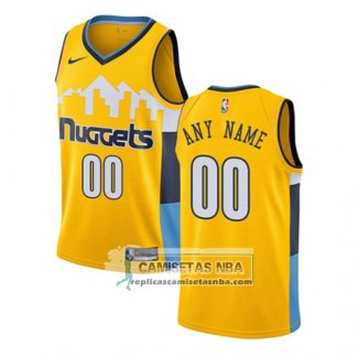 Camiseta Denver Nuggets Personalizada Statement 2017-18 Amarillo