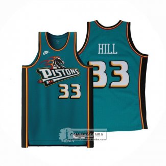 Camiseta Detroit Pistons Grant Hill NO 33 Classic 2022-23 Verde