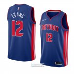 Camiseta Detroit Pistons Keenan Evans Icon 2018 Azul