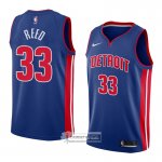 Camiseta Detroit Pistons Willie Reed Icon 2018 Azul