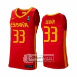 Camiseta Espana Javier Beiran 2019 FIBA Baketball World Cup Rojo