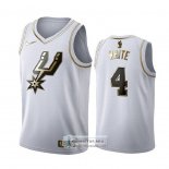 Camiseta Golden Edition San Antonio Spurs Derrick White Blanco