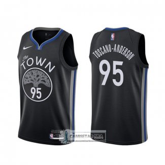 Camiseta Golden State Warriors Juan Toscano-Anderson Ciudad Negro