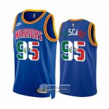 Camiseta Golden State Warriors Juan Toscano-Anderson NO 95 Classic Royal Special Mexico Edition Azul