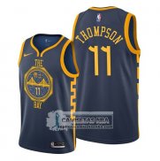Camiseta Golden State Warriors Klay Thompson Ciudad Edition Azul