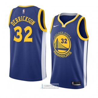 Camiseta Golden State Warriors Marcus Derrickson Icon 2018 Azul