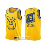 Camiseta Golden State Warriors Mychal Mulder Classic Amarillo