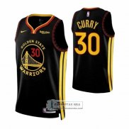 Camiseta Golden State Warriors Stephen Curry NO 30 Ciudad 2023-24 Azul
