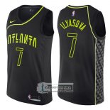 Camiseta Hawks Ersan Ilyasova Ciudad 2017-18 Negro