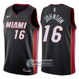 Camiseta Heat James Johnson Icon 2017-18 Negro