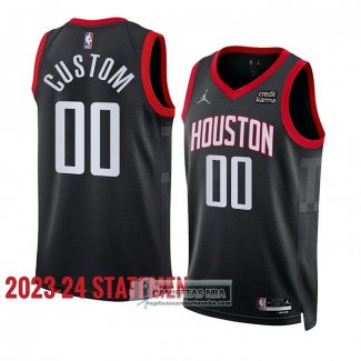 Camiseta Houston Rockets Personalizada Statement 2023-24 Negro