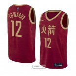 Camiseta Houston Rockets Vincent Edwards Ciudad 2018-19 Rojo