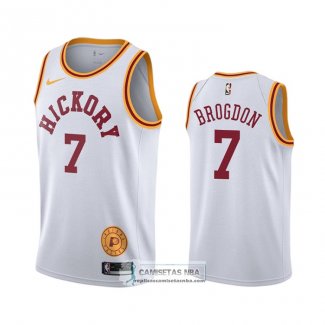 Camiseta Indiana Pacers Malcolm Brogdon Hardwood Classics Blanco