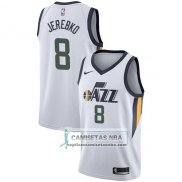 Camiseta Jazz Jonas Jerebko Association 2017-18 Blanco