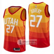 Camiseta Jazz Rudy Gobert Ciudad 2018-19 Naranja