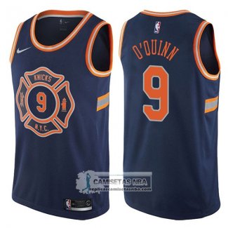 Camiseta Knicks Kyle O'quinn Ciudad 2017-18 Azul