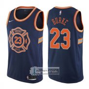 Camiseta Knicks Trey Burke Ciudad 2017-18 Azul