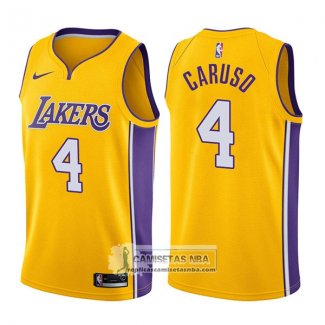 Camiseta Lakers Alex Caruso Icon 2017-18 Oro