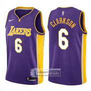 Camiseta Lakers Jordan Clarkson Statement 2017-18 Violeta