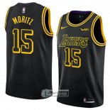 Camiseta Lakers Moritz Wagner Ciudad 2017-18 Negro