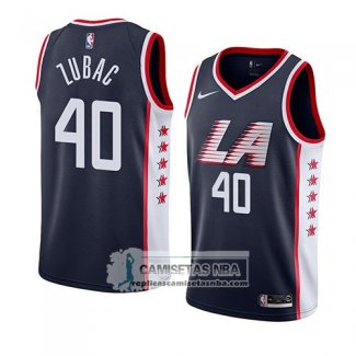 Camiseta Los Angeles Clippers Ivica Zubac Ciudad 2019 Azul