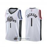 Camiseta Los Angeles Clippers Reggie Jackson Ciudad Blanco
