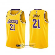 Camiseta Los Angeles Lakers J.r. Smith Icon 2020 Amarillo