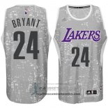Camiseta Luces de la Ciudad Lakers Bryant Gris