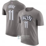 Camiseta Manga Corta Brooklyn Nets Kyrie Irving Statement Gris
