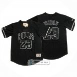 Camiseta Manga Corta Chicago Bulls Michael Jordan NO 23 Negro