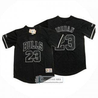 Camiseta Manga Corta Chicago Bulls Michael Jordan NO 23 Negro